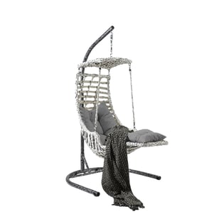 Capri Swing Rattan Bağ-Balkon Yelləncəyi White