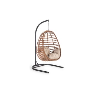 Raudi Tnc Swing Cappadocia Rattan Tək Yelləncək, Qəhvəyi