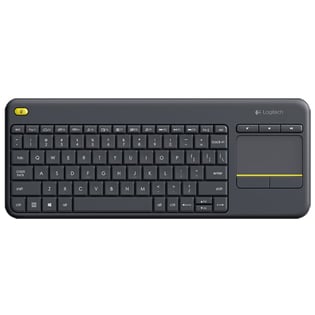 Logitech K400 Plus Media Wireless Keyboard+Touch Control Black