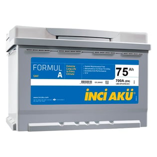 İNCİ AKÜ 75 Ah FormulA L+