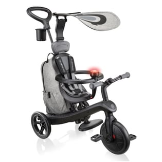 Globber TRICYCLE EXPLORER 4 IN 1 DELUXE PLAY BLACK GREY