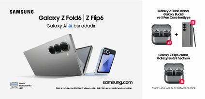 SAMSUNG Galaxy Z Fold6 və Z Flip6 modelləri artıq İrşad'dadır!💚