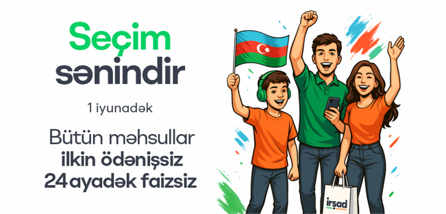 Seçim sənindir, çünki sənə uyğun şərtlər İRŞAD'dadır!💚